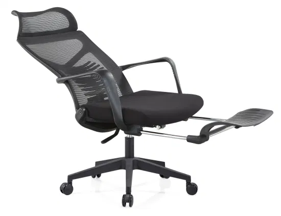 Échantillon de personnalisation Accueil Inclinable Ascenseur Tournant Hauteur réglable Bureau d'ordinateur confortable Chaises de bureau ergonomiques avec repose-pieds Dossier en maille Chaise de bureau